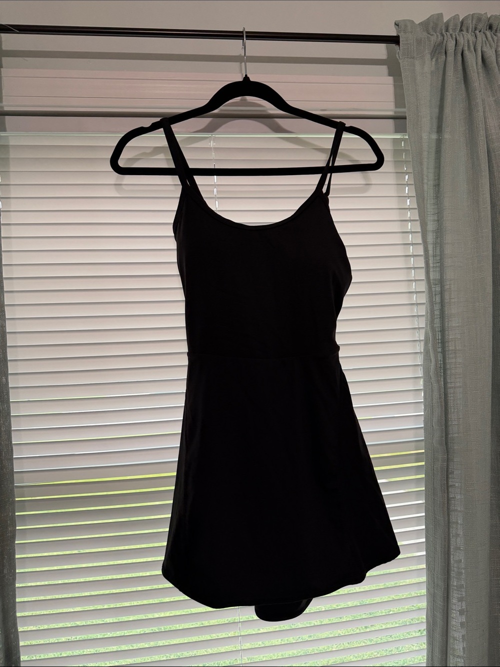 Athletic Black Spaghetti-Strap Dress - Women